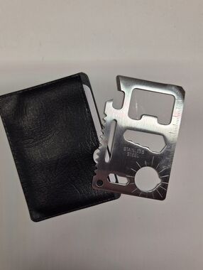 Wallet Multi-tool Stainless Steel With Case Small Size